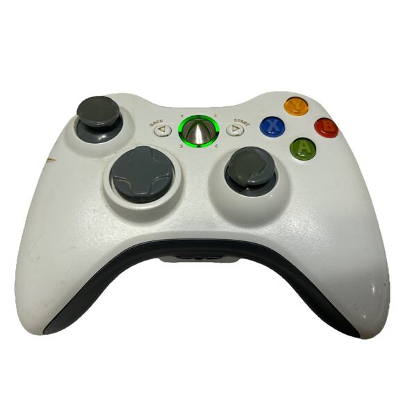 Microsoft Xbox 360 Wireless White Controller - OEM Official Original - Picture 1 of 8